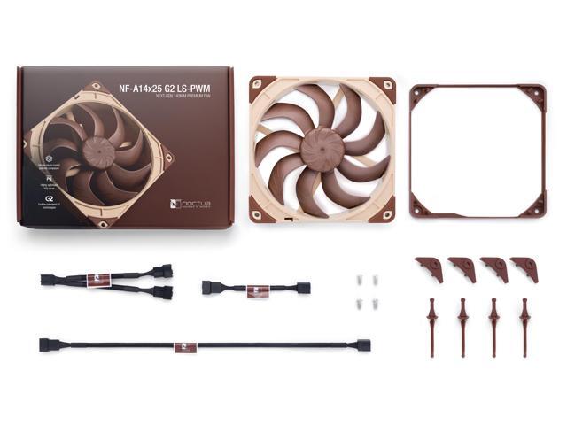 Noctua NF-A14x25 G2 LS-PWM, Premium-Quality Ultra-Quiet 140mm PC Fan, 4-pin (Brown)