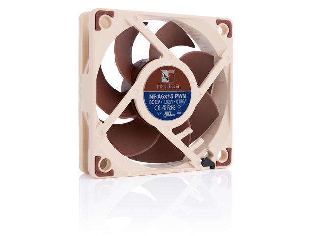 Noctua NF-A6x15 PWM, Premium Quiet Slim Fan, 4-Pin (60x15mm, Brown)
