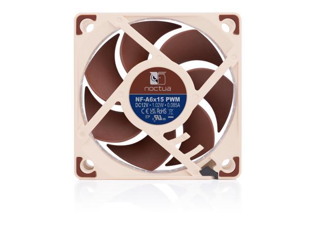 Noctua NF-A6x15 PWM, Premium Quiet Slim Fan, 4-Pin (60x15mm, Brown)