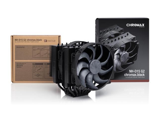 Noctua NH-D15 G2 chromax. black Premium Dual Tower CPU Cooler for AMD AM5/AM4 and Intel LGA1851/LGA1700/LGA1200 (Black)