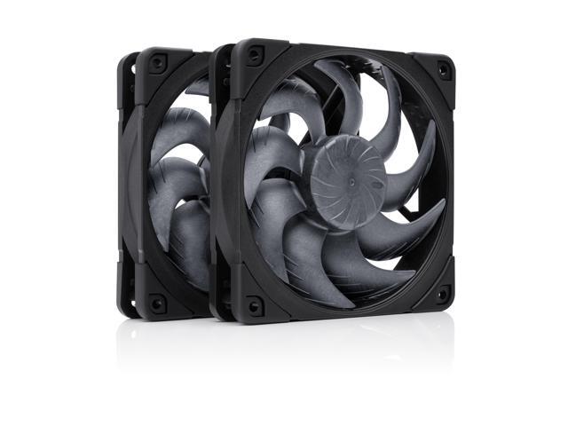 Noctua NF-A12x25 G2 PWM Sx2-PP chromax. black, Dual Fan Set for Push-Pull and Side-by-Side Applications (Black)
