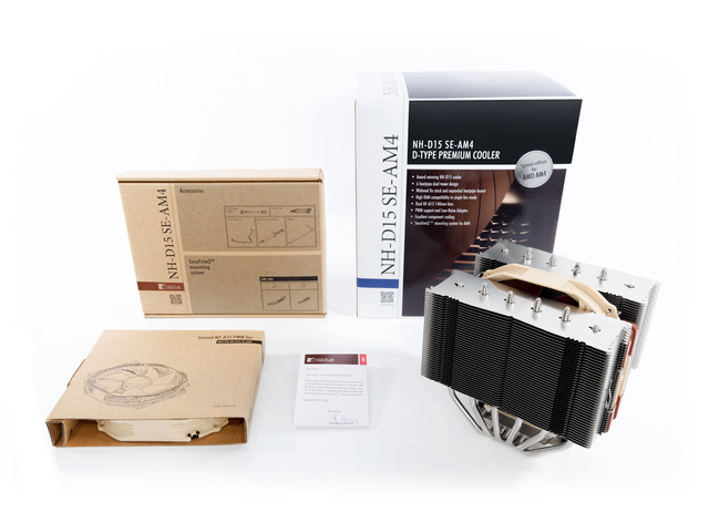 Noctua NH-D15 SE-AM4, Premium Dual-Tower CPU Cooler for AMD AM4 (Brown)