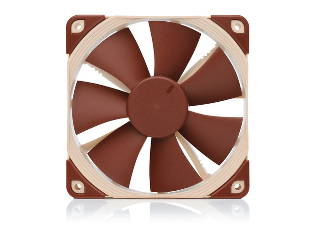 Noctua NF-F12 5V PWM, Premium Quiet Fan with USB Power Adaptor Cable, 4-Pin, 5V Version (120mm, Brown)