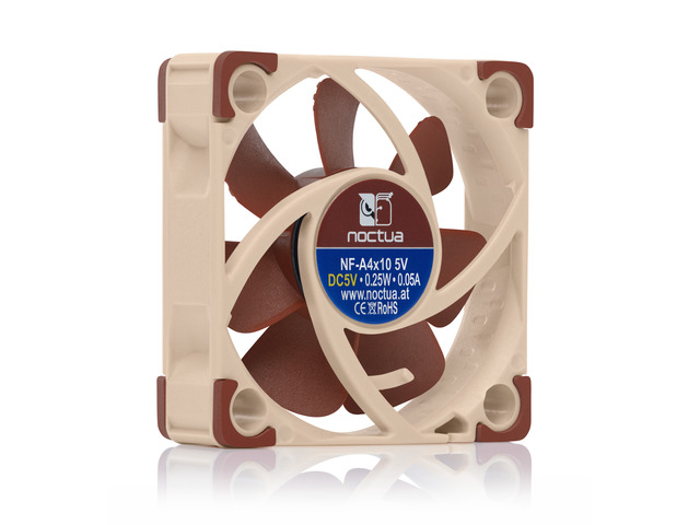 Noctua NF-A4x10 5V, Premium Quiet Fan, 3-Pin, 5V Version (40x10mm, Brown)