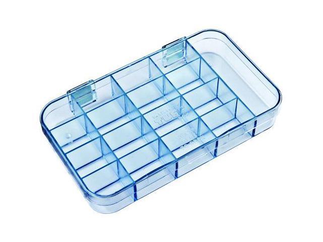 FLAMBEAU 5126CL Plastic, Compartment Box, 1-1/4 in D x 1 5/16 in H x 4-1/2 in W