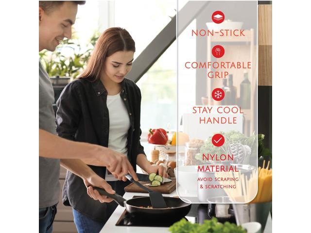 Kaluns Kitchen Utensils Set, 35Pcs Nylon and Stainless Steel Cooking Utensils, Dishwasher Safe and Heat Resistant Kitchen Tools