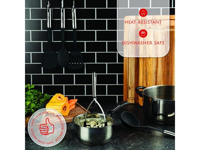 Kaluns Kitchen Utensils Set, 35Pcs Nylon and Stainless Steel Cooking Utensils, Dishwasher Safe and Heat Resistant Kitchen Tools