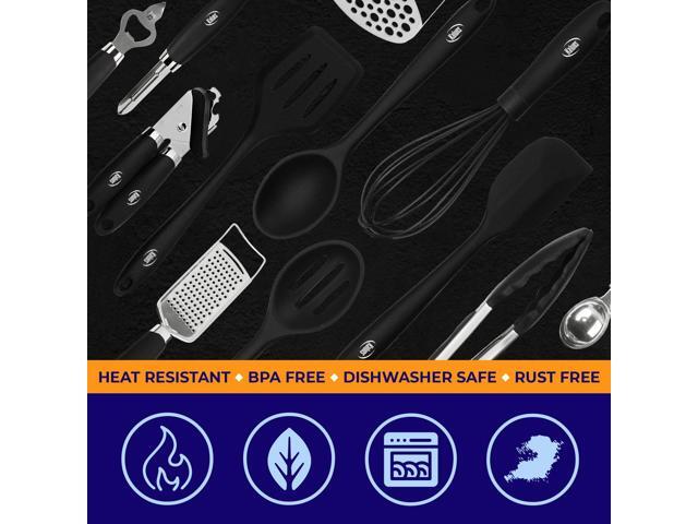 Kaluns Complete Kitchen Utensils Set, Set of 24 Silicone Kitchen Gadgets, Premium Quality