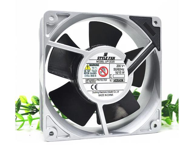 Original STYLE FAN UP12D20 200V 220V 12cm 12038 16/15W Aluminum frame fan