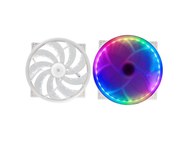 New 200mm 20cm Sleeve Bearing colorful LED Silent Fan for Computer Cases MegaFlow200 A20030-07CB-3MF-C1 replacement