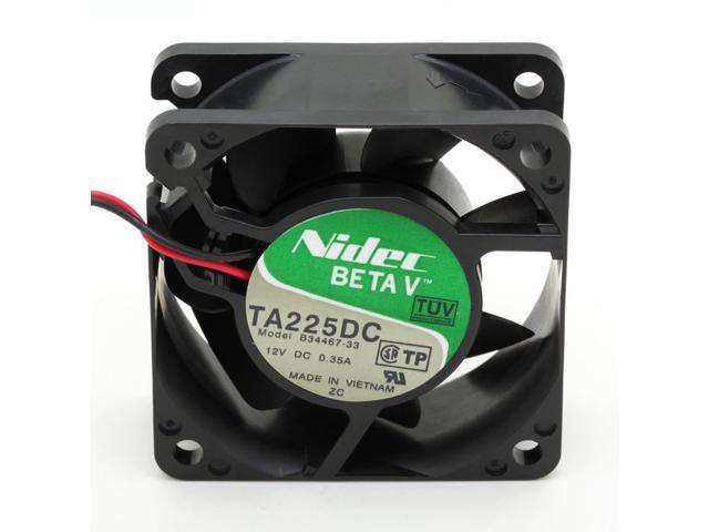 NIDEC TA225DC B34467-33 6025 60mm 6cm 60*60*25mm DC12V 0.35A 4.2W double ball bearing server inverter fan