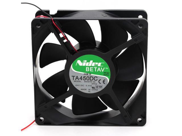 NIDEC TA450DC B34978-55 12038 12cm 120mm 24V 0.41A Server Inverter axial fan 1901 case cooler cpu fan 120*38mm