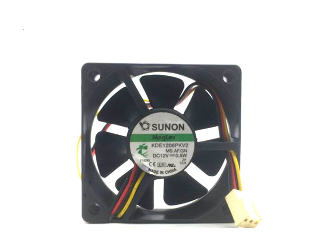 Original Sunon KDE1206PKV2 12V 0.8W 6cm 6020 60x60x20mm MagLev Fan 3-Pin