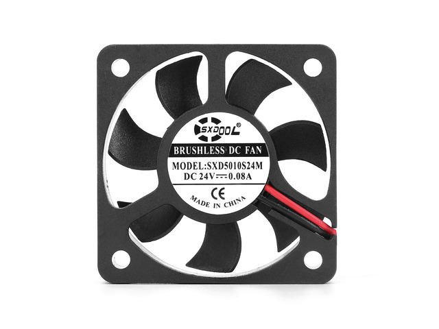 NEW 5CM Ultrathin cooling fan 50x50x10mm 5010 DC 24V 0.08A 2-pin High speed ultra quiet Double Ball Bearing cooler