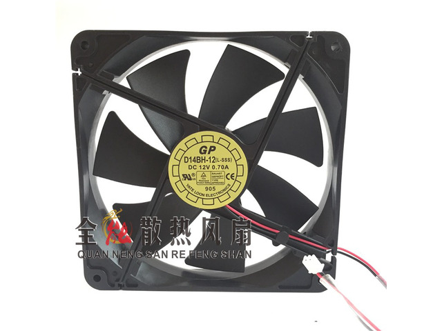 New original 14cm 14 cm 14025 double ball ball 2Pin power fan D14BH-12 fan