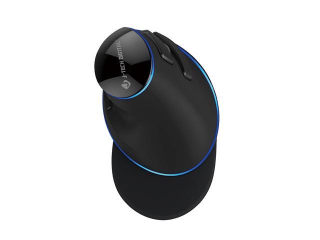 J-Tech Digital Wired Ergonomic Vertical USB Mouse with Adjustable Sensitivity (600/1000/1600 DPI), Scroll Endurance, Removable Palm Rest & Thumb...
