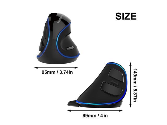 J-Tech Digital Wired Ergonomic Vertical USB Mouse with Adjustable Sensitivity (600/1000/1600 DPI), Scroll Endurance, Removable Palm Rest & Thumb...
