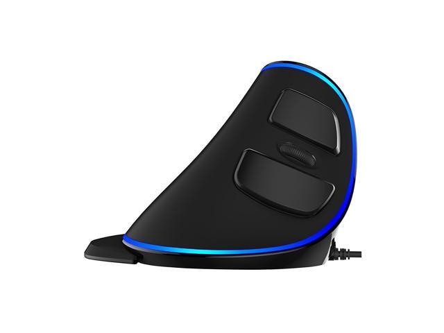J-Tech Digital Wired Ergonomic Vertical USB Mouse with Adjustable Sensitivity (600/1000/1600 DPI), Scroll Endurance, Removable Palm Rest & Thumb...