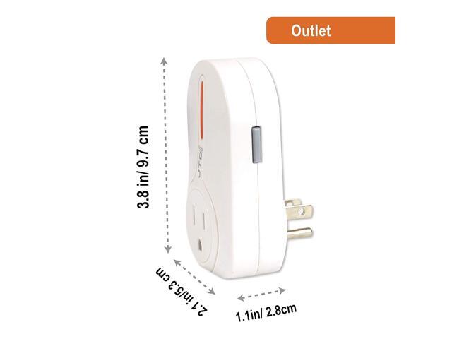 JTD 5x2 Wireless Remote Control Electrical Outlet Switch Outlet Plug Switch with remotes for Household Appliances Lamps, Lighting & Electrical...