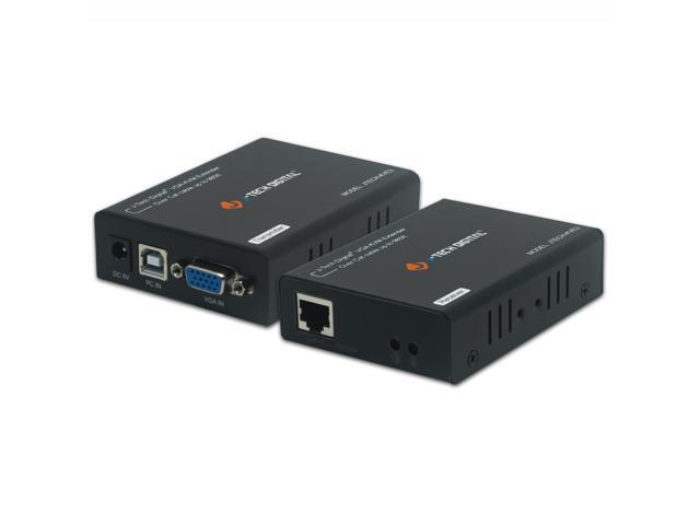 J-Tech Digital JTECH-KVE3 USB 2.0 VGA KVM Extender CAT6 985 Feet