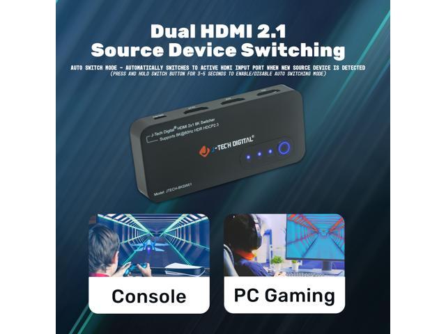 J-Tech Digital JTECH-8KSW01 2x1 HDMI 2.1 Switch