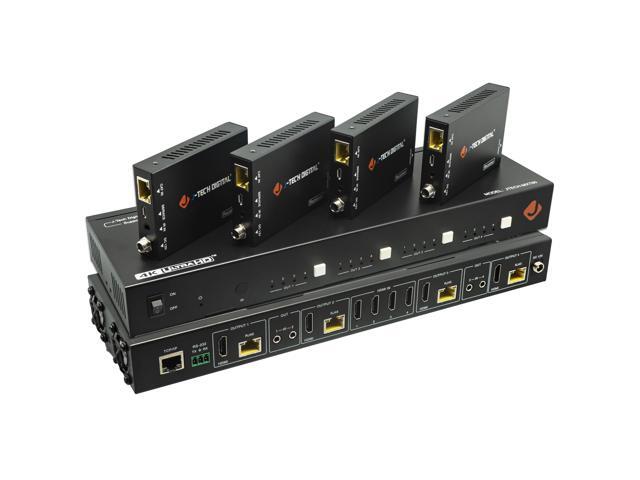 J-Tech Digital HDMI 2.0 4x4 Matrix Extender 4K 60Hz 4:4:4 (JTECH-MXT60)