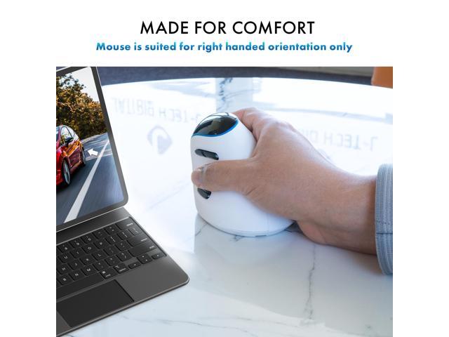 J-Tech Digital Wireless Mouse, Vertical Ergonomic Mouse Rechargeable w/ 2.4GHz Wireless + Bluetooth Dual Modes Adjustable 3200 DPI for Laptop,...