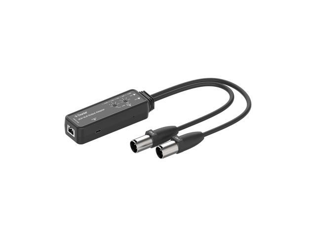 J-Tech Digital 2-Channel Dante to XLR Audio Output Adapter, Balanced/Unbalanced 2-Channel Digital Audio to XLR Converter Adapter, PoE & USB-C Power...