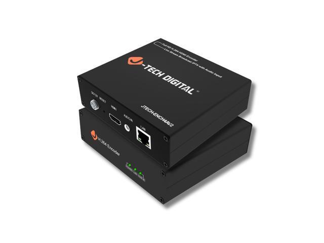 J-Tech Digital HDMI IPTV Encoder, 4K 60Hz Input 1080p 60Hz Output H.264 H.265 Video Encoder with Audio Input, Supports UDP, HTTP, RTSP, RTMP,...
