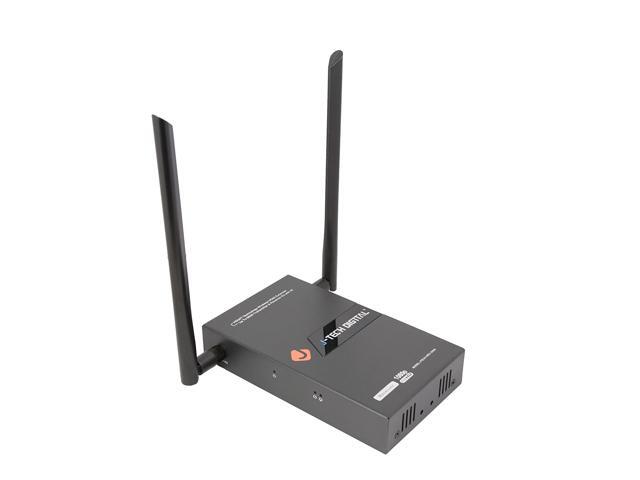 J-Tech Digital HDbitT Series 1X2 Wireless HDMI Extender DUAL Antenna Supporting Full HD 1080P with IR Signal Transmission up to 660 Ft (Extra...