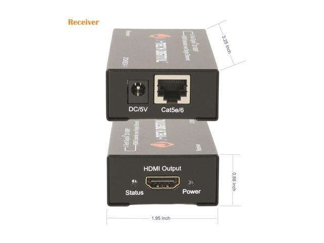 J-Tech Digital HDMI Extender By Single Cat 5E/6/7 Full Hd 1080P With Deep Color, EDID Copy, Dolby Digital/DTS