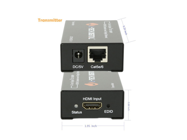 J-Tech Digital HDMI Extender By Single Cat 5E/6/7 Full Hd 1080P With Deep Color, EDID Copy, Dolby Digital/DTS