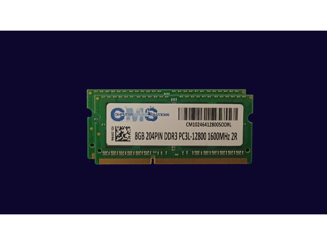 2X8GB 204PIN DDR3 PC3-12800 1.35V 1600MHZ 2RX8 SODIMM RAM MEMORY