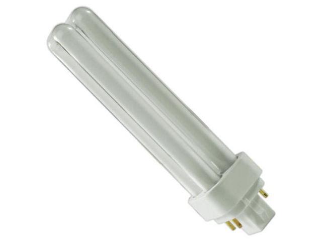 Satco S6736 18W Double Tube 4-Pin G24Q-2 Plug-In base 4100K fluorescent bulb