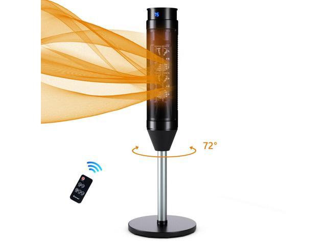 Photos - Other Heaters Costway 1500W Portable Oscillating Ceramic Pedestal Heater w/ Timer Remote 
