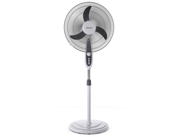 Photos - Other climate systems Costway 18"Pedestal Fan 3-Speed Oscillating Stand Floor Manual Control Tim 