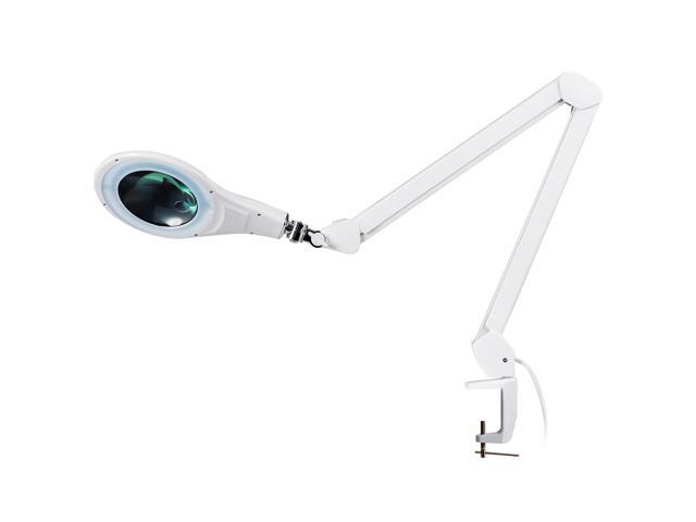 Photos - Chandelier / Lamp Costway LED Magnifying Glass Desk Lamp w/ Swivel Arm & Clamp 2.25x Magnification W 