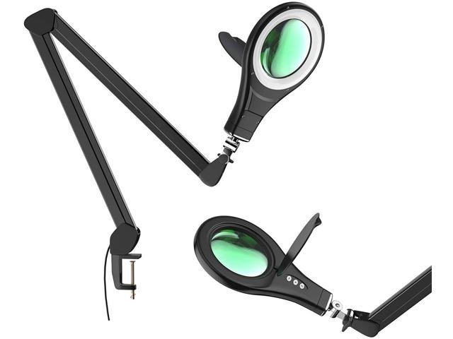 Photos - Chandelier / Lamp Costway LED Magnifying Glass Desk Lamp w/ Swivel Arm & Clamp 2.25x Magnification B 