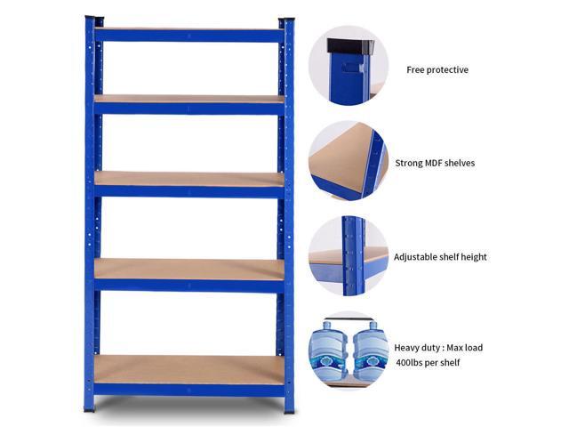 Adjustable 30''x59''5 Level Garage Tool Shelf Storage 2000lbs Capacity