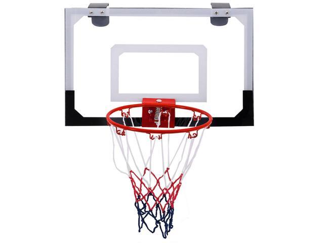 Over-The-Door Mini Basketball Hoop Includes Basketball & Hand Pump 2 Nets Indoor Sports