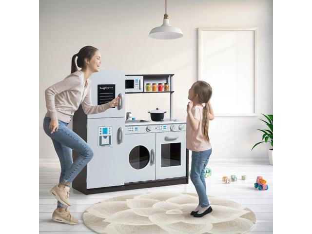 Costway Kids Pretend Kitchen Playset Cooking Set Toddler Learning Toy Christmas
