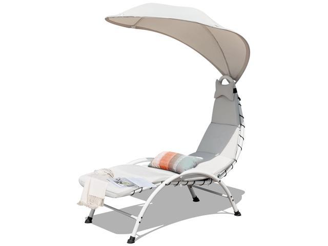 Photos - Inventory Storage & Arrangement Costway Chaise Lounge Chair with Canopy, Hammock Chair with Canopy 6940350 