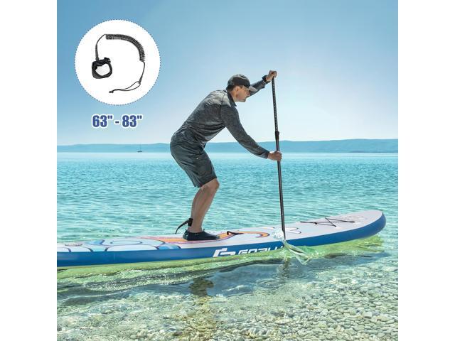 Goplus 11' Inflatable Stand Up Paddle Board Surfboard W/Aluminum Paddle Pump Blue