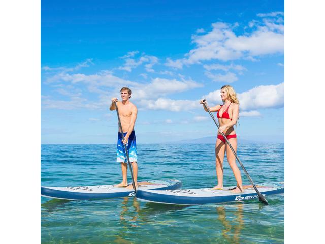 Goplus 11' Inflatable Stand Up Paddle Board Surfboard W/Aluminum Paddle Pump Blue