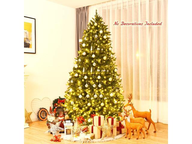 Costway 7.5ft Pre-lit PVC Christmas Fir Tree 8 Flash Mode