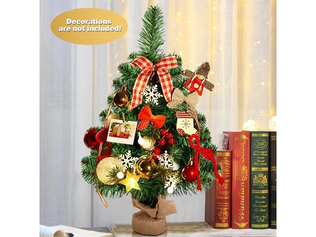 Costway 2Ft Season Decoration PVC Artificial Small Christmas Tree