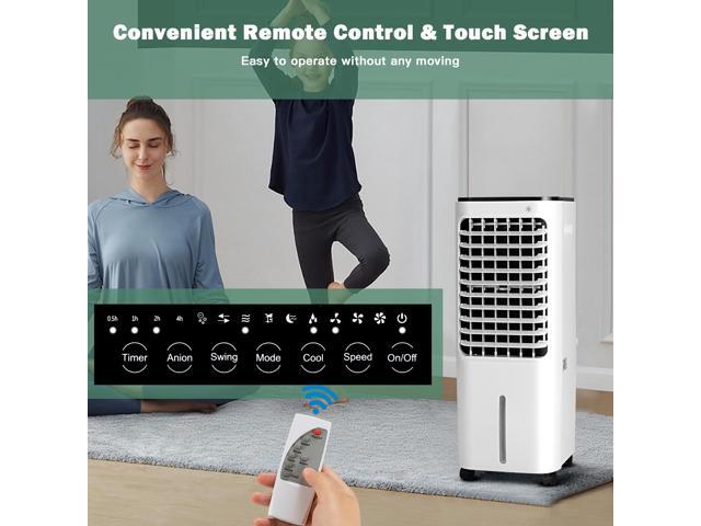 Costway 4-in-1 Portable Evaporative Air Cooler 12L Water Tank 4 Ice Boxes