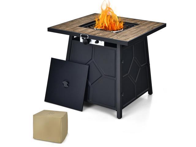 Photos - Patio Heater Costway 28 Inches Propane Gas Fire Pit Table 40, 000 BTU Outdoor Heater W/ 