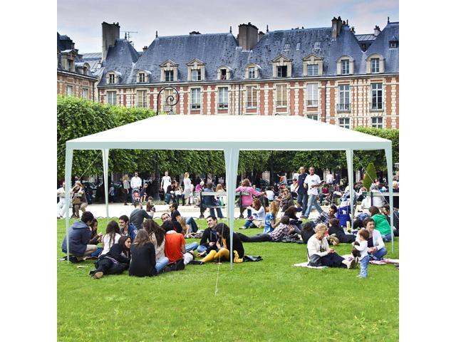 Costway 10'x20' Canopy Tent Heavy Duty Wedding Party Tent 4 Sidewalls W/Carry Bag