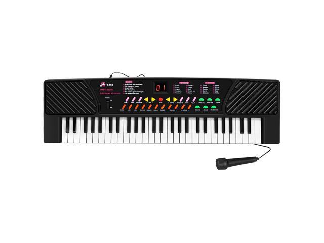 Costway 54 Keys Music Electronic Keyboard Kid Electric Piano Organ W/Mic & Adapter